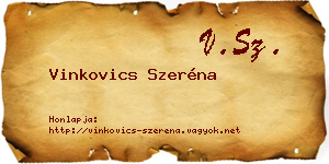 Vinkovics Szeréna névjegykártya